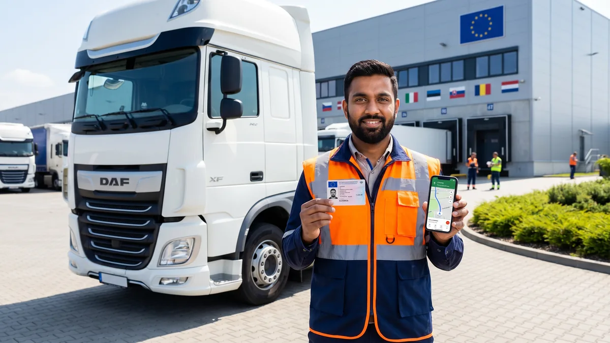 Driver Qualification Card in English — How to Obtain CPC When Slovak Courses Are Unavailable